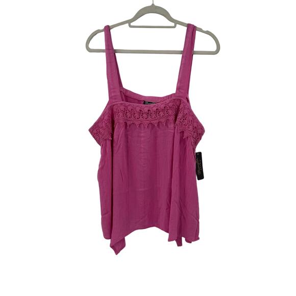NWT Wrangler hot pink plus size tank top - Picture 1 of 4